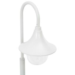 Berkfield Home Garden Post Light E27 120 cm Aluminium White - thumbnail 4