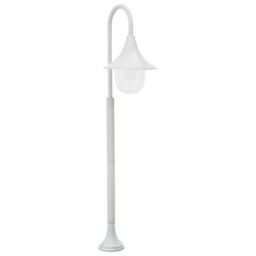 Berkfield Home Garden Post Light E27 120 cm Aluminium White