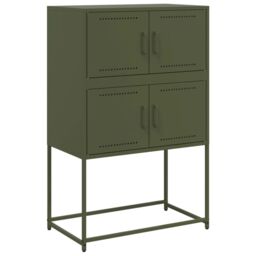 Berkfield Home Sideboard Olive Green 68.5x38.5x107 cm Steel - thumbnail 2