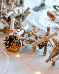 Dibor Sparkle Light Up Xmas Table Decoration Christmas Garland 1.85m - Size: Large - thumbnail 3