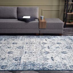 THE RUGS Montana Vintage Navy & Cream Living Room Area Rug 4030 - Size: 160 cm x 230 cm - thumbnail 6