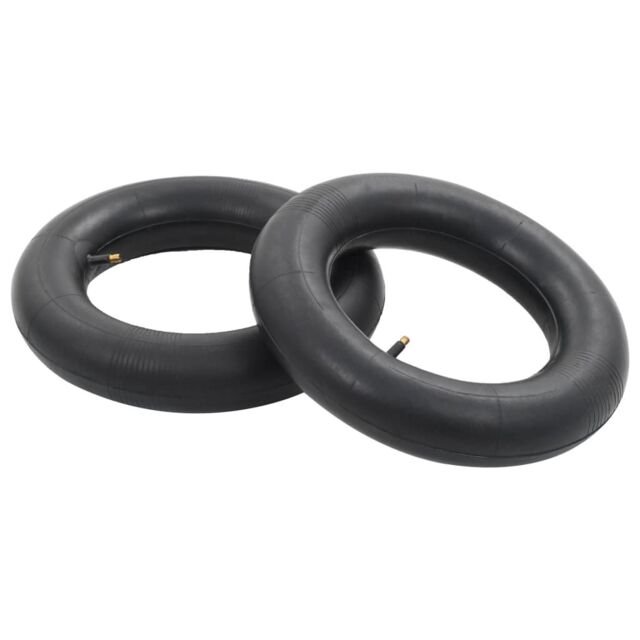 Berkfield Home Wheelbarrow Inner Tubes 2 pcs 3.50-8/16x4/4.00-8/400x100 Rubber in Black - image 1