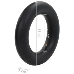 Berkfield Home Wheelbarrow Inner Tubes 2 pcs 3.50-8/16x4/4.00-8/400x100 Rubber in Black - thumbnail 6