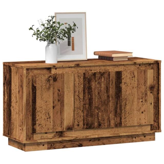 Berkfield Home Sideboard Old Wood 102x35x55 cm Engineered Wood in Brown - Size: 102 x 35 x 55 cm - image 1