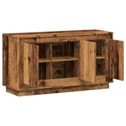 Berkfield Home Sideboard Old Wood 102x35x55 cm Engineered Wood in Brown - Size: 102 x 35 x 55 cm - thumbnail 7