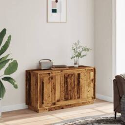 Berkfield Home Sideboard Old Wood 102x35x55 cm Engineered Wood in Brown - Size: 102 x 35 x 55 cm - thumbnail 2