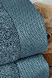 CHRISTY 'Luxe' Elegant 100% Turkish Cotton 730GSM Towels in Blue - thumbnail 3