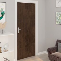 Berkfield Home Self-adhesive Door Films 2 pcs Dark Oak 210x90 cm PVC in Brown