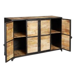 Indian Hub Ascot Large Sideboard - Wood - L45 x W140 x H90 cm in Brown - thumbnail 2