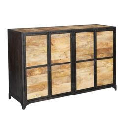 Indian Hub Ascot Large Sideboard - Wood - L45 x W140 x H90 cm in Brown - thumbnail 1
