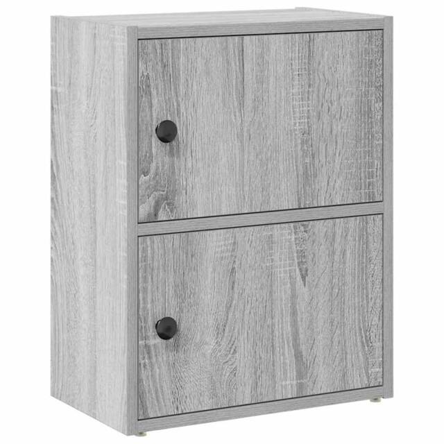 Berkfield Home Bookcase Grey Sonoma 40x24x52 cm Engineered Wood - Size: 40 x 24 x 52 cm - image 1