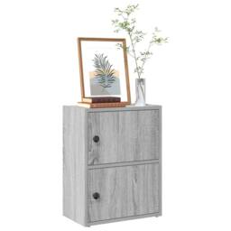 Berkfield Home Bookcase Grey Sonoma 40x24x52 cm Engineered Wood - Size: 40 x 24 x 52 cm - thumbnail 2