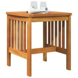 Berkfield Home Garden Side Table Brown 45x45x50 cm Solid Acacia Wood - Size: 45 x 45 x 50 cm - thumbnail 3