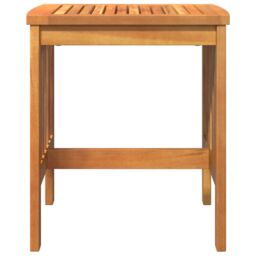 Berkfield Home Garden Side Table Brown 45x45x50 cm Solid Acacia Wood - Size: 45 x 45 x 50 cm - thumbnail 6