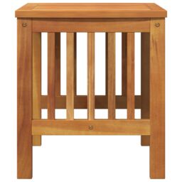 Berkfield Home Garden Side Table Brown 45x45x50 cm Solid Acacia Wood - Size: 45 x 45 x 50 cm - thumbnail 7