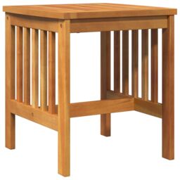 Berkfield Home Garden Side Table Brown 45x45x50 cm Solid Acacia Wood - Size: 45 x 45 x 50 cm - thumbnail 5