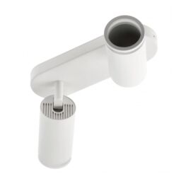 CGC Lighting 'Solis' White Double GU10 Ceiling Spotlight with Halo Ring Adjustable Twin Spot Bar - thumbnail 4