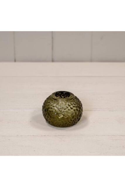 KDMD Olive Green Round Tealight Holder - image 1
