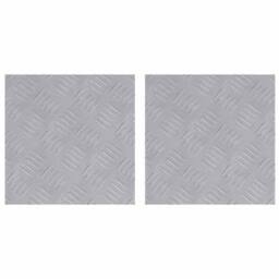 Berkfield Home Aluminium Checker Plates 2 pcs Anti-Slip 30x30 cm in Silver - Size: Medium - thumbnail 2