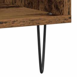 Berkfield Home Record Cabinet Old Wood 100x38x48 cm Engineered Wood in Brown - Size: 100 x 38 x 48 cm - thumbnail 8