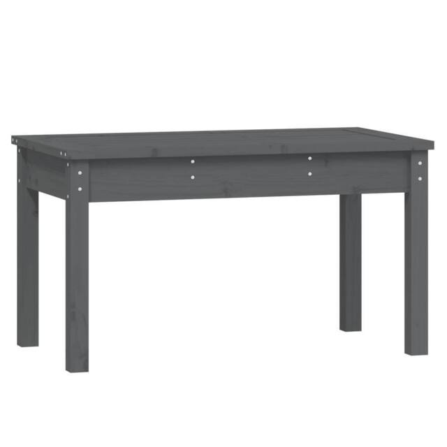 Berkfield Home Garden Bench Grey 80x44x45 cm Solid Wood Pine - Size: 80 x 44 x 45 cm - image 1