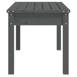 Berkfield Home Garden Bench Grey 80x44x45 cm Solid Wood Pine - Size: 80 x 44 x 45 cm - thumbnail 5