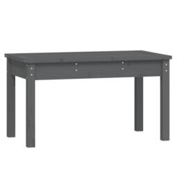 Berkfield Home Garden Bench Grey 80x44x45 cm Solid Wood Pine - Size: 80 x 44 x 45 cm - thumbnail 1
