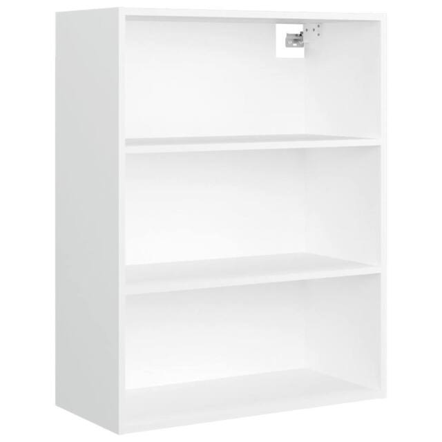 Berkfield Home Hanging Wall Cabinet White 69.5x32.5x90 cm - image 1