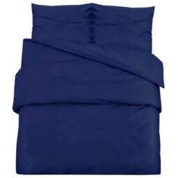Berkfield Home Duvet Cover Set Navy Blue 240x220 cm Light-weight Microfiber - thumbnail 1