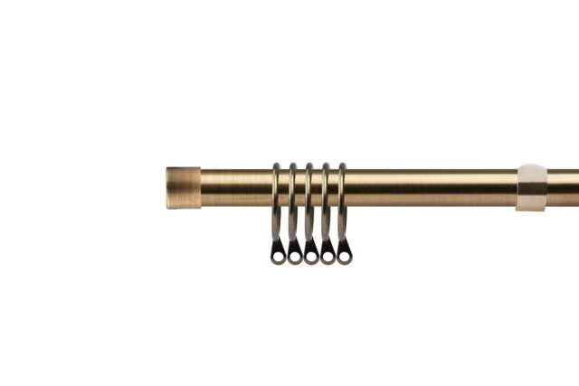 New Edge Blinds 16-19mm Fenton Extendable Durable Metal Curtain Pole Set in Bronze - Size: 170 cm - 300 cm - image 1