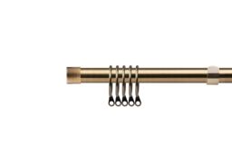 New Edge Blinds 16-19mm Fenton Extendable Durable Metal Curtain Pole Set in Bronze - Size: 170 cm - 300 cm