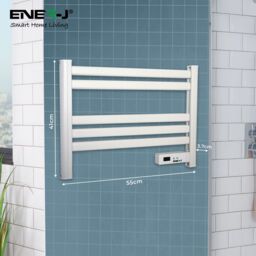 ENER-J Infrared Towel Rail Heater 5 Bar 100W White 220V - thumbnail 2