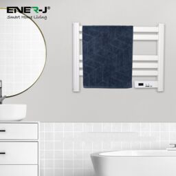 ENER-J Infrared Towel Rail Heater 5 Bar 100W White 220V - thumbnail 3