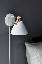 Nordlux Modern Indoor Wall Light White Metal GU10 Brown & Black Strap - No, IP20 - thumbnail 4