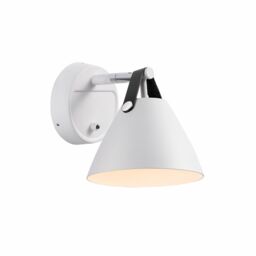 Nordlux Modern Indoor Wall Light White Metal GU10 Brown & Black Strap - No, IP20 - thumbnail 2