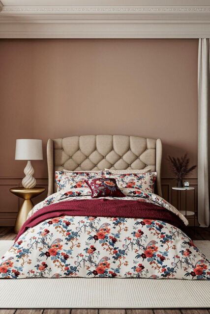 V & A 'Chinoiserie Charm' Cotton Duvet Cover Set - Size: Super King - image 1