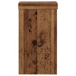 Berkfield Home Plant Stands 2 pcs Old Wood 10x10x18 cm Engineered Wood in Brown - Size: 10 x 10 x 18 cm - thumbnail 6