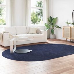 Berkfield Home Shaggy Rug High Pile NAVARRA Navy 300x200 cm Polyester in Blue - Size: Medium - thumbnail 3