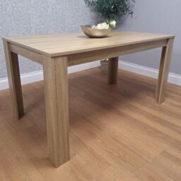 KOSY KOALA Modern Oak Effect Dining Table Set With 4 Black Velvet Chairs & Bench Dining Room Furniture in Brown - thumbnail 9