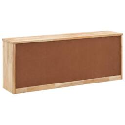 Berkfield Home Shoe Storage Bench 94x20x38 cm Solid Walnut Wood in Brown - Size: 94 x 20 x 38 cm - thumbnail 4