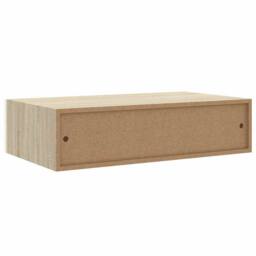 Berkfield Home Wall Drawer Shelves 2 pcs Oak & White 40x23.5x10cm MDF in Brown - Size: 40x23.5x10 cm - thumbnail 9