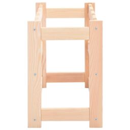 Berkfield Home Wine Rack for 12 Bottles Pinewood in Beige - thumbnail 3