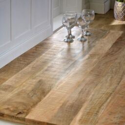 Indian Hub Alfie Dining Table - Mango Wood - L85 x W170 x H76 cm in Brown - thumbnail 9