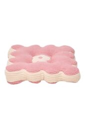 Living and Home Flower-Shaped Plush Chair Cushion in Pink - thumbnail 4