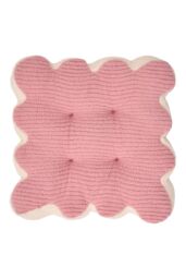 Living and Home Flower-Shaped Plush Chair Cushion in Pink - thumbnail 2