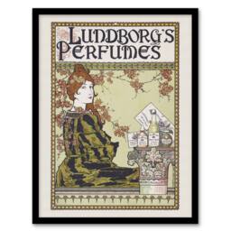 Artery8 Louis Rhead Lundborgs Art Nouveau Vintage Advert Framed Wall Art Print in Green - Size: A4 - thumbnail 1