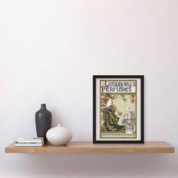 Artery8 Louis Rhead Lundborgs Art Nouveau Vintage Advert Framed Wall Art Print in Green - Size: A4 - thumbnail 4