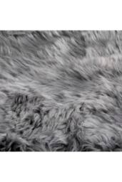 Native Natural Double Sheepskin Rug in Grey - Size: 60 cm x 240 cm - thumbnail 3