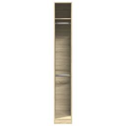 Berkfield Home Wardrobe Sonoma Oak 30x50x200 cm Engineered Wood in Light Oak - Size: 30 x 50 x 200 cm - thumbnail 4