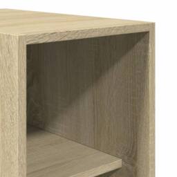 Berkfield Home Wardrobe Sonoma Oak 30x50x200 cm Engineered Wood in Light Oak - Size: 30 x 50 x 200 cm - thumbnail 7